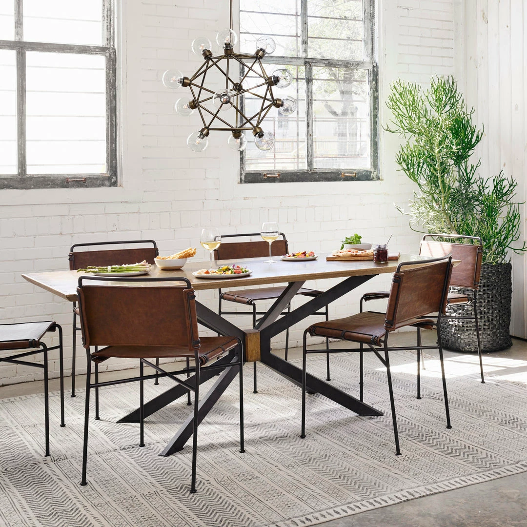 Coupon π FOUR HANDS DISTRESSED FAUX LEATHER SLING DINING CHAIR 𧨠2 FOUR HANDS DISTRESSED FAUX LEATHER SLING DINING CHAIR