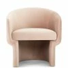 URBIA Furniture DITA BLUSH PINK VELVET BARREL CHAIR