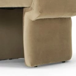 URBIA DITA TAUPE VELVET BARREL CHAIR Furniture