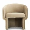 URBIA DITA TAUPE VELVET BARREL CHAIR Furniture
