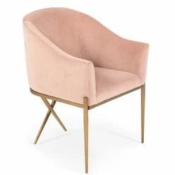 VIG DIVINE BLUSH VELVET ACCENT CHAIR Furniture