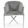 VIG DIVINE GREY VELVET ACCENT CHAIR Furniture