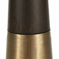 UTTERMOST DIXON ESPRESSO & BRASS ACCENT TABLE