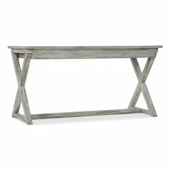 HOOKER DIXON VINTAGE GREY X-BASE WRITING DESK