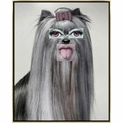 L ART "DOGGIE 5" CANVAS ART