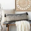 SURYA Pillows + Decor DOLA WOVEN COTTON LUMBAR PILLOW