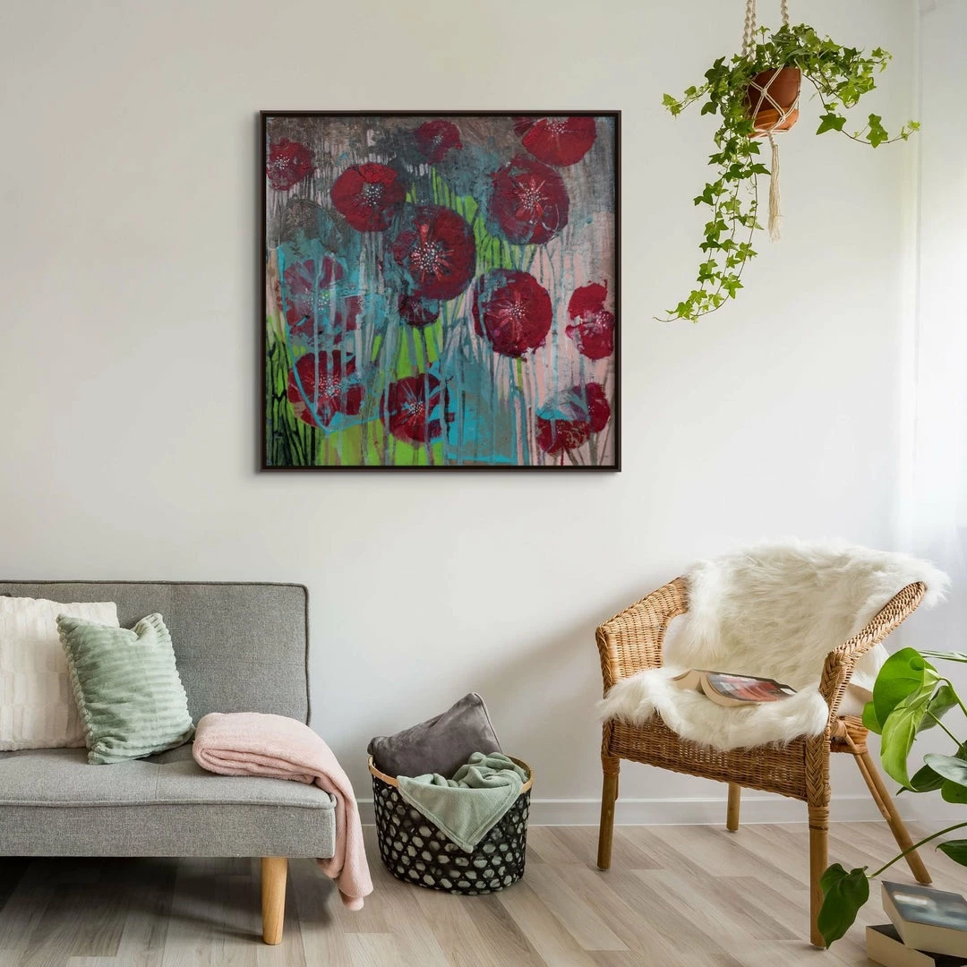 Budget 🤩 L ART "DOROTHY'S POPPIES" CANVAS ART ⭐ 2 L ART "DOROTHY'S POPPIES" CANVAS ART