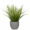 UTTERMOST DRACAENA GRASS IN CONCRETE PLANTER Pillows + Decor