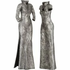 PHILLIPS COLLECTION VINTAGE SILVER DRESS FLOOR SCULPTURES