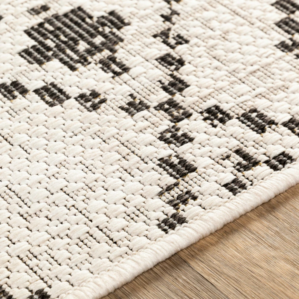 Buy โ๏ธ SURYA YUMA OUTDOOR RUG: BLACK + WHITE ๐ 5 SURYA YUMA OUTDOOR RUG: BLACK + WHITE