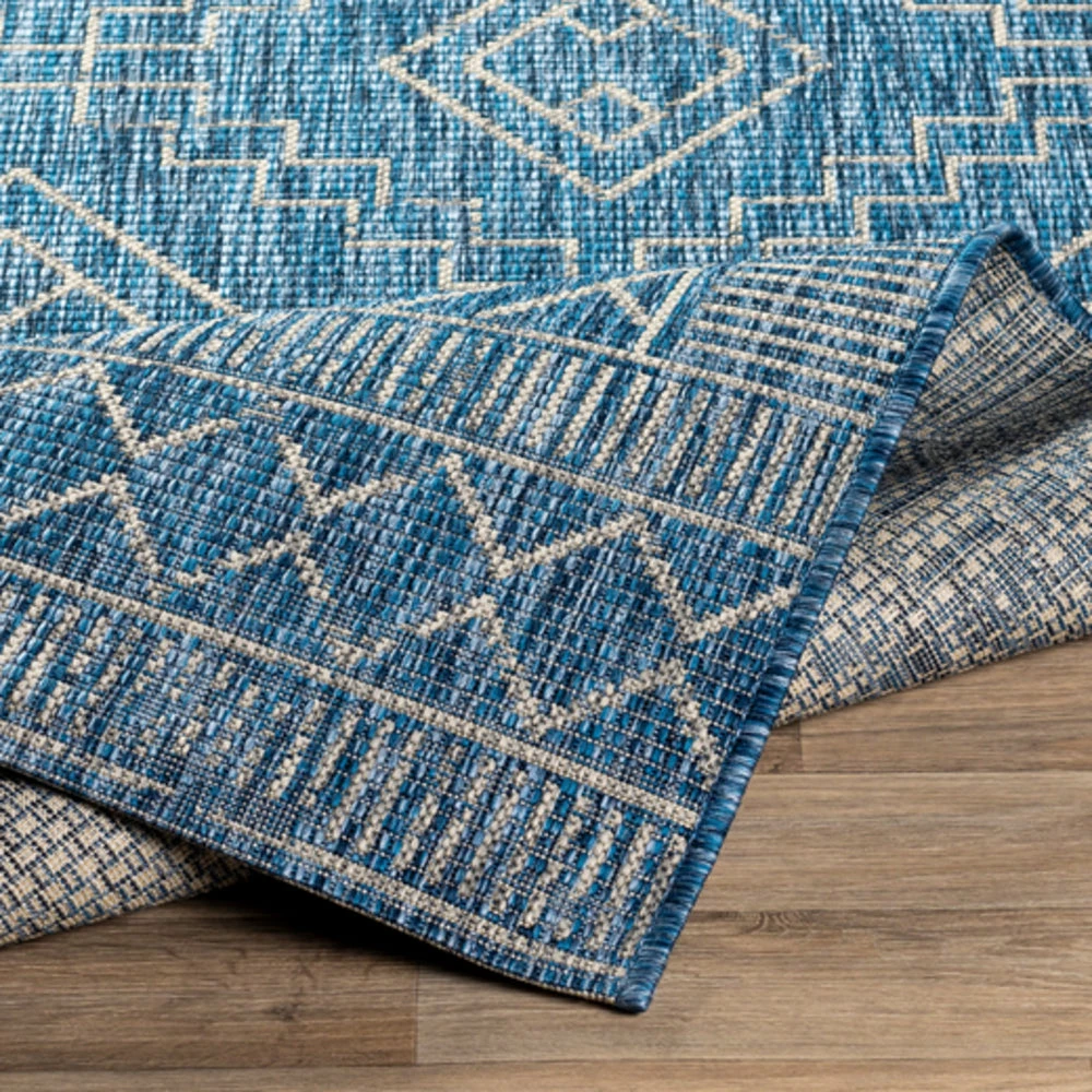 Outlet ๐ฏ SURYA YONI OUTDOOR RUG: BLUE + WHITE ๐งจ 7 SURYA YONI OUTDOOR RUG: BLUE + WHITE