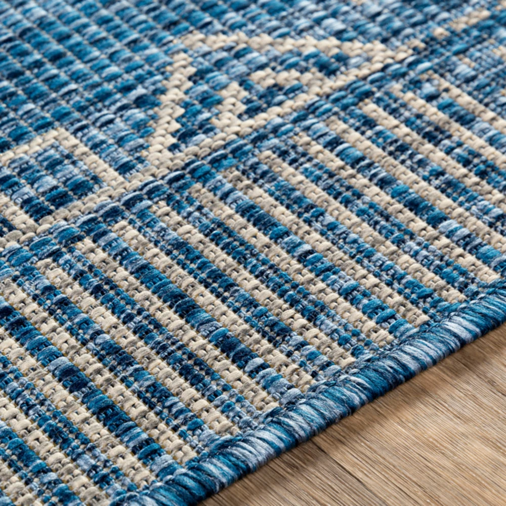 Outlet ๐ฏ SURYA YONI OUTDOOR RUG: BLUE + WHITE ๐งจ 9 SURYA YONI OUTDOOR RUG: BLUE + WHITE