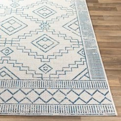 Outlet ๐ฏ SURYA YONI OUTDOOR RUG: BLUE + WHITE ๐งจ 11 SURYA YONI OUTDOOR RUG: BLUE + WHITE