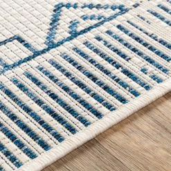 Outlet ๐ฏ SURYA YONI OUTDOOR RUG: BLUE + WHITE ๐งจ 12 SURYA YONI OUTDOOR RUG: BLUE + WHITE