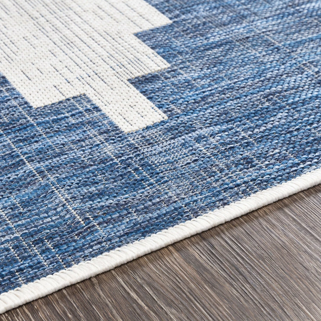 Promo ๐ฅฐ SURYA YASSA OUTDOOR RUG: BLUE + WHITE โ๏ธ 4 SURYA YASSA OUTDOOR RUG: BLUE + WHITE