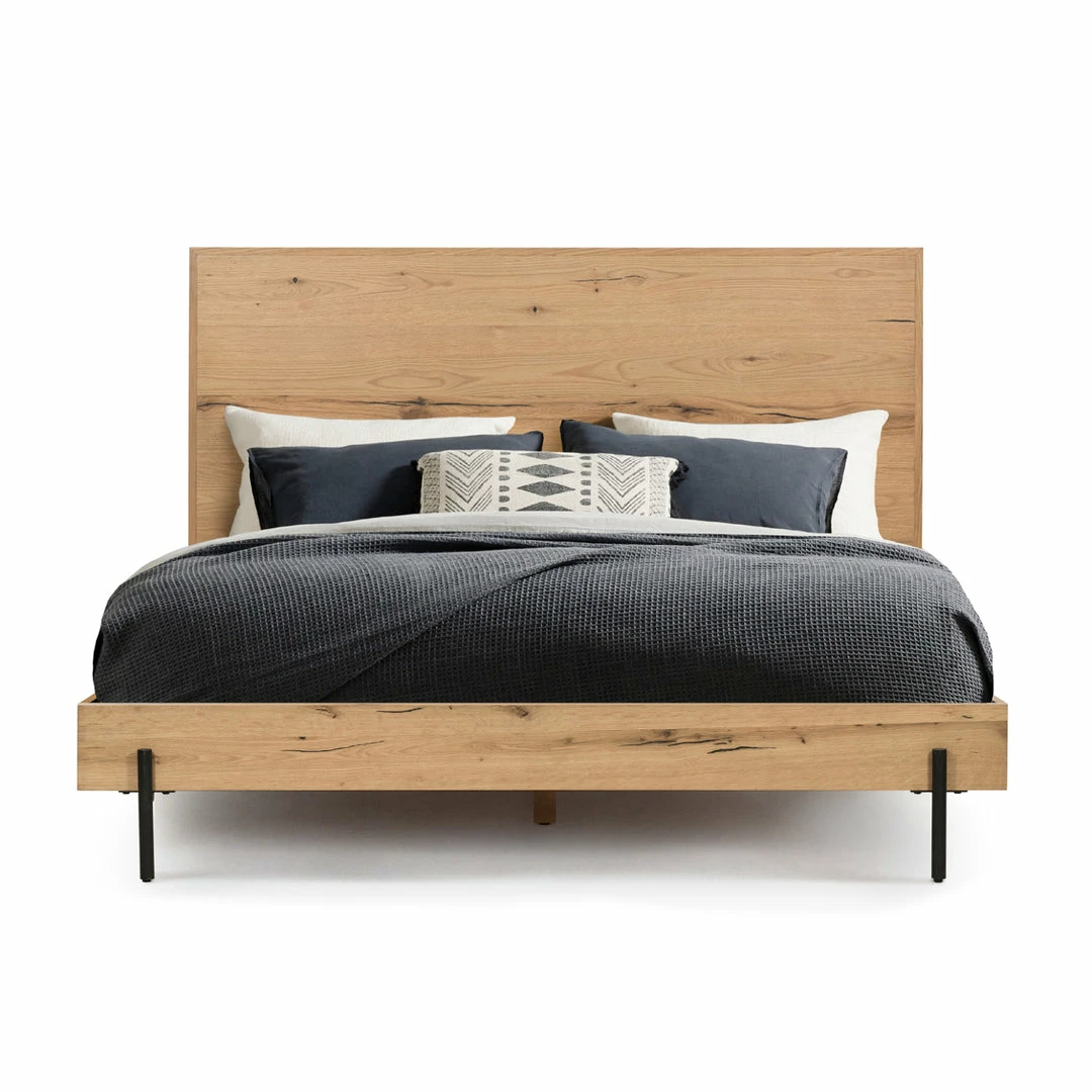 New π FOUR HANDS Furniture EATON LIGHT OAK PLATFORM BED π€© 1 FOUR HANDS Furniture EATON LIGHT OAK PLATFORM BED