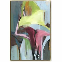 L ART "ECLECTIC BLUES" CANVAS ART