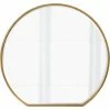 UTTERMOST ECLIPSE METALLIC GOLD ROUND MIRROR Mirrors