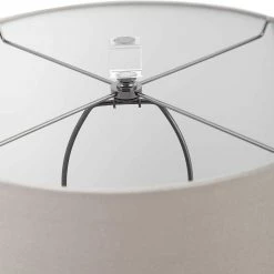 Brand new ๐ SALT EDITH CRYSTAL + ANTIQUE NICKEL TABLE LAMP ๐ 7 SALT EDITH CRYSTAL + ANTIQUE NICKEL TABLE LAMP