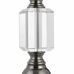 Brand new ๐ SALT EDITH CRYSTAL + ANTIQUE NICKEL TABLE LAMP ๐ 8 SALT EDITH CRYSTAL + ANTIQUE NICKEL TABLE LAMP