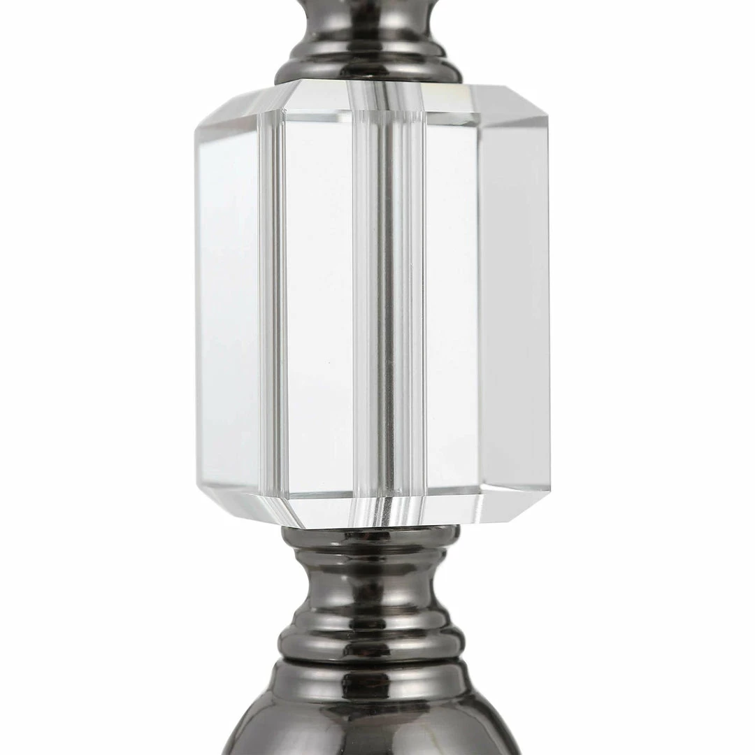 Brand new ๐ SALT EDITH CRYSTAL + ANTIQUE NICKEL TABLE LAMP ๐ 4 SALT EDITH CRYSTAL + ANTIQUE NICKEL TABLE LAMP
