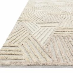 LOLOI EHREN 04 TEXTURED WOOL RUG: IVORY, OATMEAL