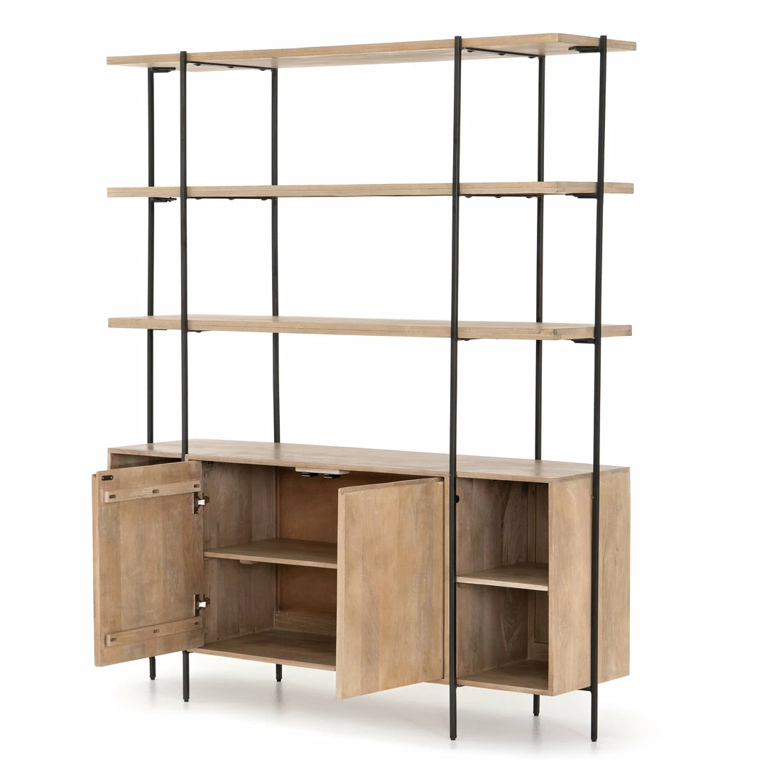 Budget โค๏ธ FOUR HANDS ELENA SIDEBOARD AND HUTCH ๐ 4 FOUR HANDS ELENA SIDEBOARD AND HUTCH