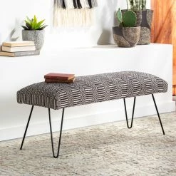 SURYA Furniture ELKE UPHOLSTERED BENCH