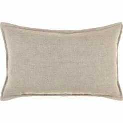 SURYA Pillows + Decor ELLIS LEATHER BUCKLE LUMBAR PILLOW