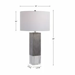 Cheapest ๐ UTTERMOST Lighting ELSA GREY BLOCK LAMP ๐ฏ 11 UTTERMOST Lighting ELSA GREY BLOCK LAMP