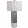 UTTERMOST Lighting ELSA GREY BLOCK LAMP