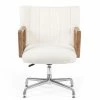FOUR HANDS EMBRY SWIVEL DESK CHAIR: IVORY BOUCLE Office