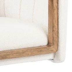 FOUR HANDS EMBRY SWIVEL DESK CHAIR: IVORY BOUCLE Office