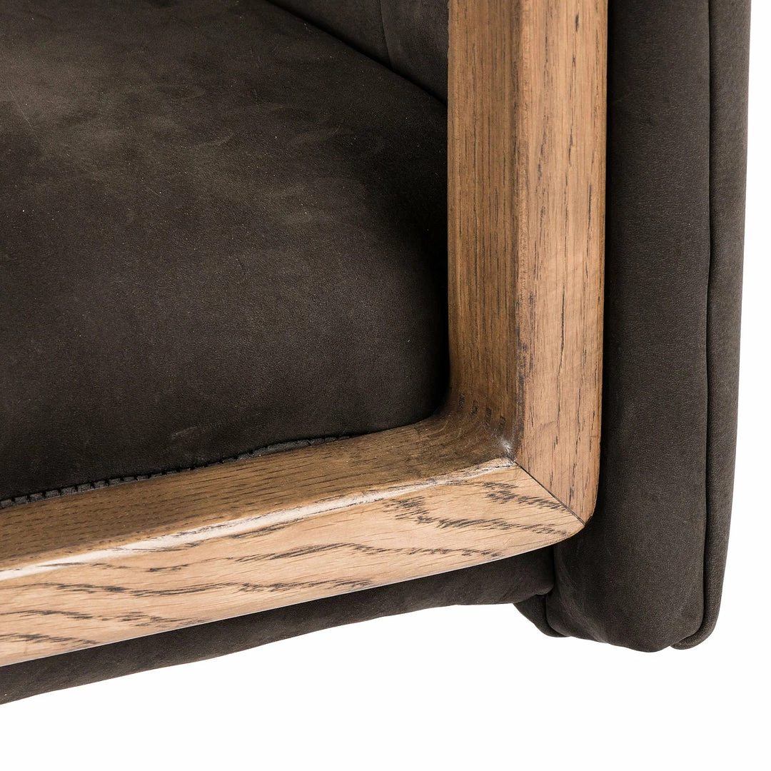 Hot Sale ⌛ FOUR HANDS EMBRY SWIVEL DESK CHAIR: NUBUCK CHARCOAL ✔️ 7 FOUR HANDS EMBRY SWIVEL DESK CHAIR: NUBUCK CHARCOAL