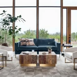 Flash Sale π― FOUR HANDS Furniture EMERY SOFA: SAPPHIRE BAY VELVET π₯° 13 FOUR HANDS Furniture EMERY SOFA: SAPPHIRE BAY VELVET