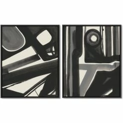 L ART "ENIGMATIC PERSPECTIVES" CANVAS ART