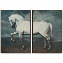 L ART "ENORMOUS BEAUTY" CANVAS ART DIPTYCH Wall Art