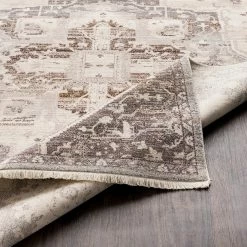 SURYA ETTA RUG: TAUPE, GREY