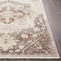 SURYA ETTA RUG: TAUPE, GREY
