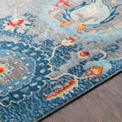 SURYA ELANIE RUG: BLUE MULTI