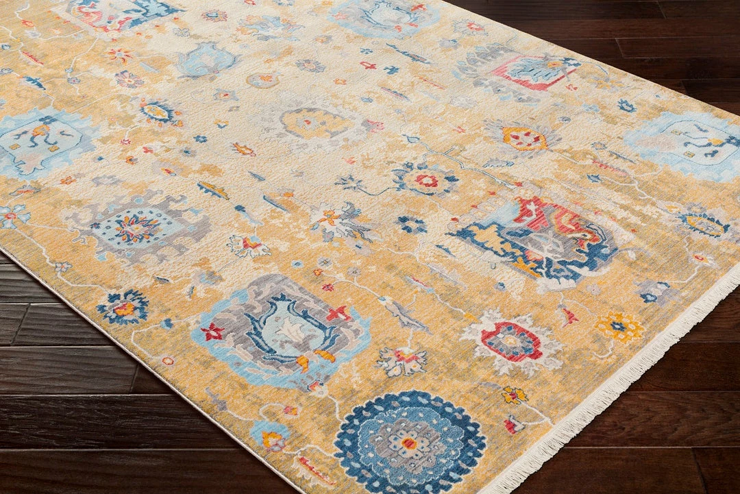 Cheapest ๐ฅฐ SURYA ELANIE RUG: SAFFRON MULTI ๐ 4 SURYA ELANIE RUG: SAFFRON MULTI