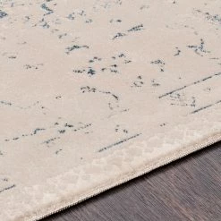 SURYA EILENA RUG: CREAM, INDIGO