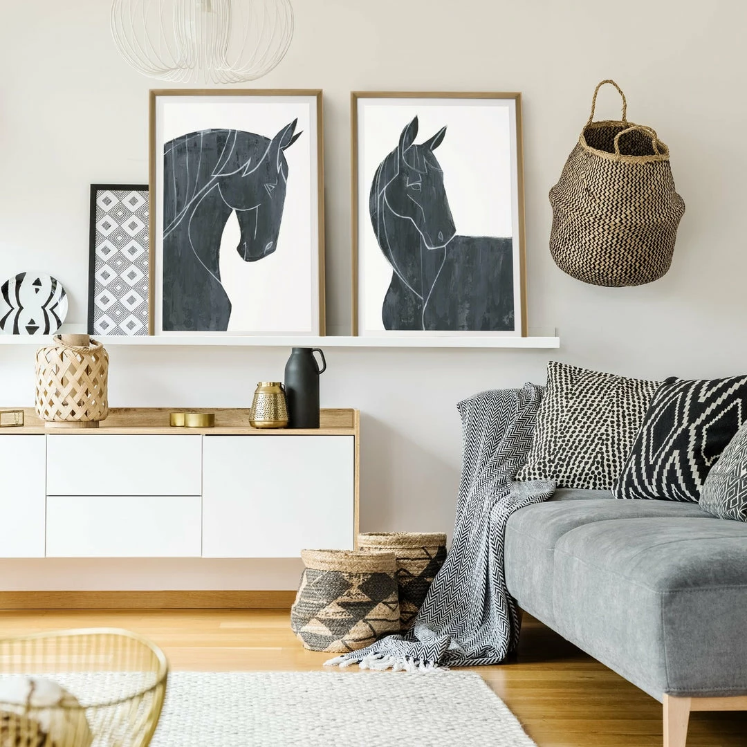 Promo π L ART Wall Art "EQUUS FERUS" GLASS FRAMED ART π 1 L ART Wall Art "EQUUS FERUS" GLASS FRAMED ART