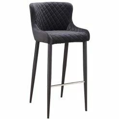 MOES ETTA BAR STOOL: DARK GREY Kitchen + Dining