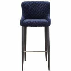 MOES ETTA BAR STOOL: DARK BLUE