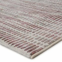 JAIPUR ESCAPE RUG: ASH, RASPBERRY WINE