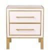 TOV ESTEE PINK LACQUER TABLE Bedroom