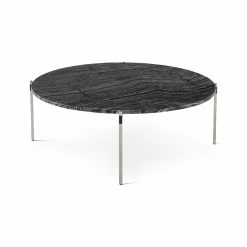 Buy ๐งจ NUEVO Furniture ESTELLE 42"RD BLACK WOOD VEIN MARBLE COFFEE TABLE ๐ 11 NUEVO Furniture ESTELLE 42