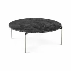 Buy ๐งจ NUEVO Furniture ESTELLE 42"RD BLACK WOOD VEIN MARBLE COFFEE TABLE ๐ 12 NUEVO Furniture ESTELLE 42