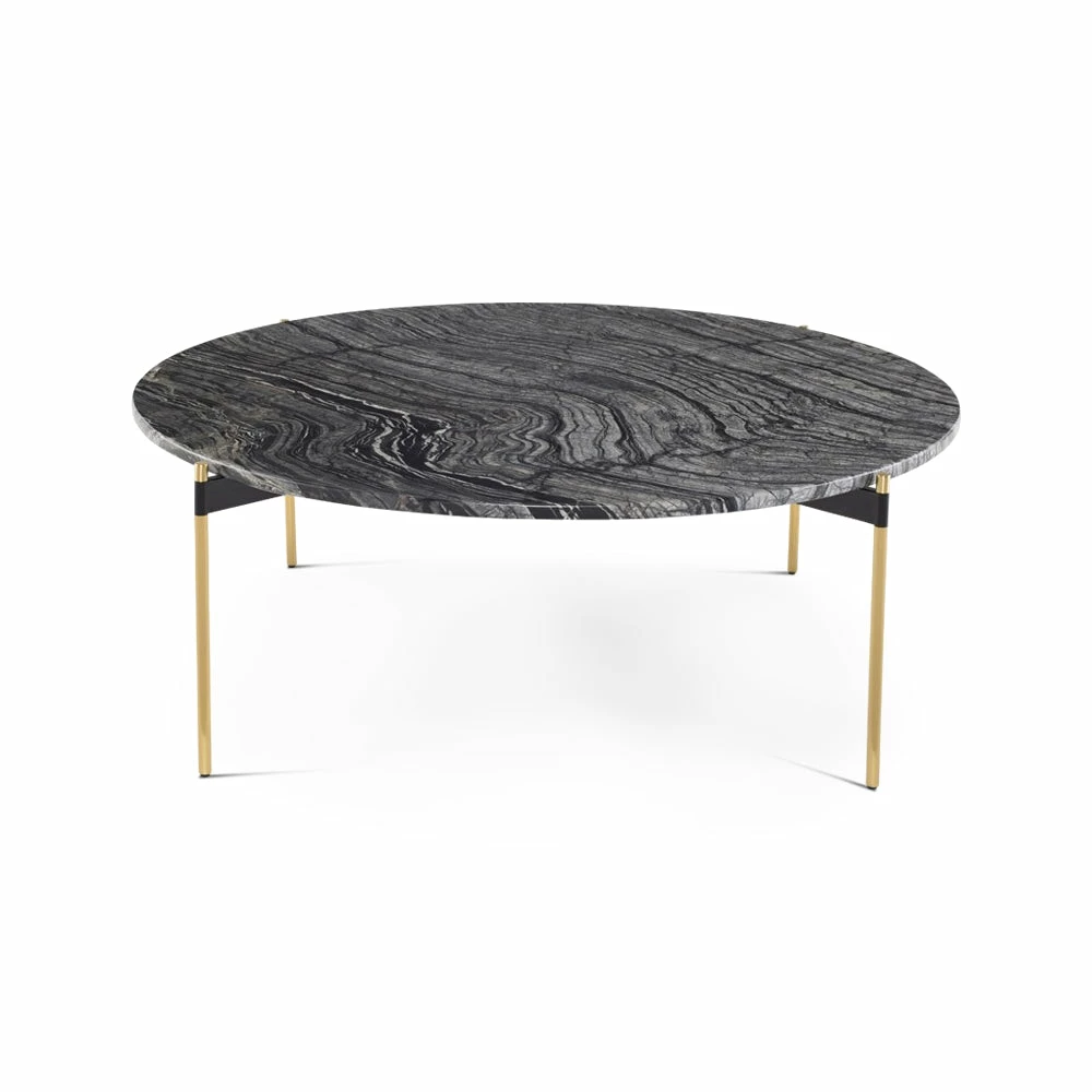 Buy ๐งจ NUEVO Furniture ESTELLE 42"RD BLACK WOOD VEIN MARBLE COFFEE TABLE ๐ 1 NUEVO Furniture ESTELLE 42"RD BLACK WOOD VEIN MARBLE COFFEE TABLE